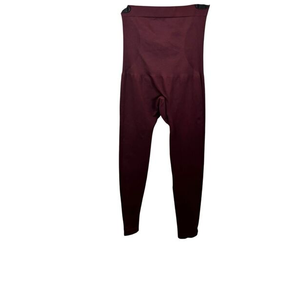 Ladies Shapermint High-Waisted Burgundy Shape wear Leggings‎ Size Medium - Picture 2 of 11